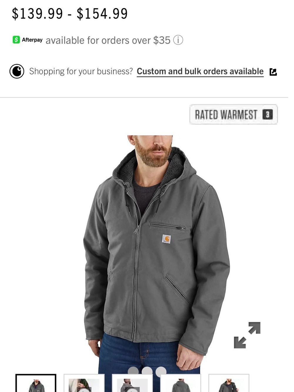 Men’s Carhartt Washed Duck Sierra Jacket
